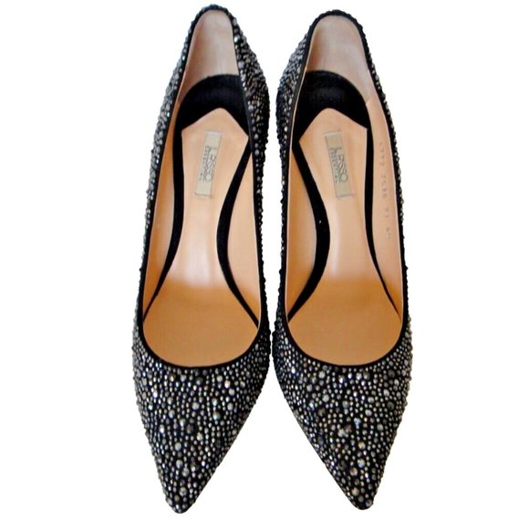 IL PASSO Designer Pumps, black, IT-40 US-9, artwork, new, evening wedding - Picture 2 of 5